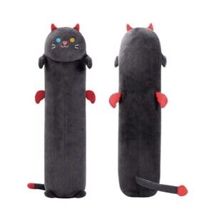 Mewaii Long Cat Plush Body Pillow, 53” Cute Black Cat